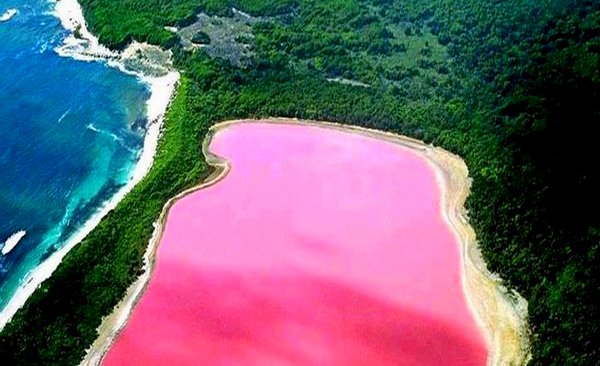 Lago rosa in Australia