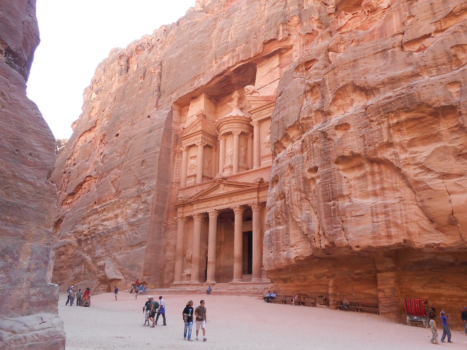 Turisti a Petra