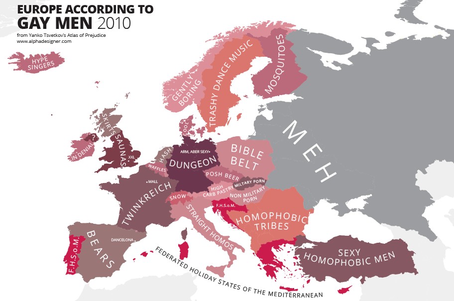 Come i gay vedono l'Europa